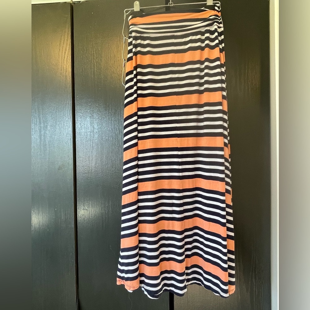 Merona striped maxi skirt